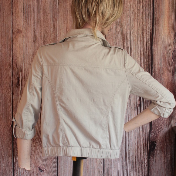 Style & Co Petite Khaki Utility Jacket P/M - Picture 5 of 8